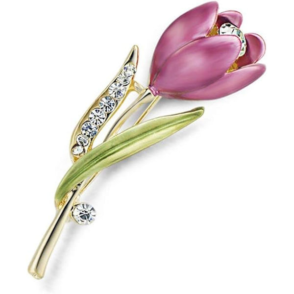 1 st elegant tulpanbrosch blomma brosch kläder smycken tillbehör