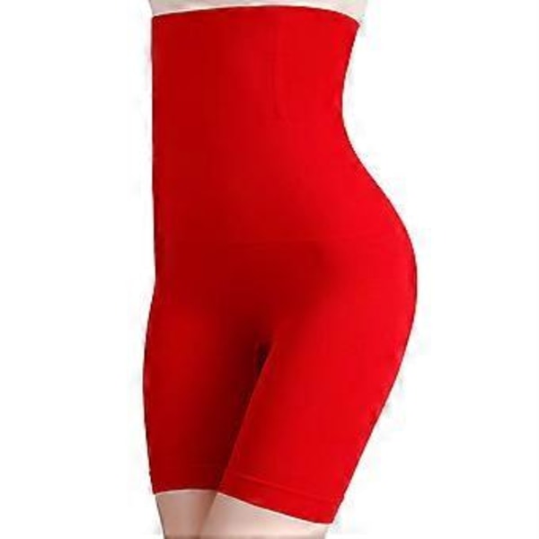 Högmidjade Boyshorts med Figurformning, Midjetrimning och Ryggutjämning Shapewear för Kvinnor (Röd 6XL) Red 6XL
