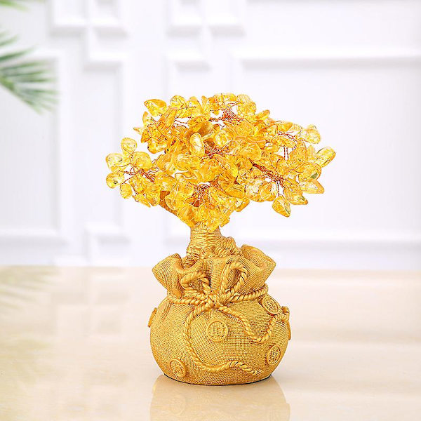 Feng Shui Bonsai Raha Topaasi Puu Tee Pöytä Tv Ark Paikat Käsityöt Toimistoon