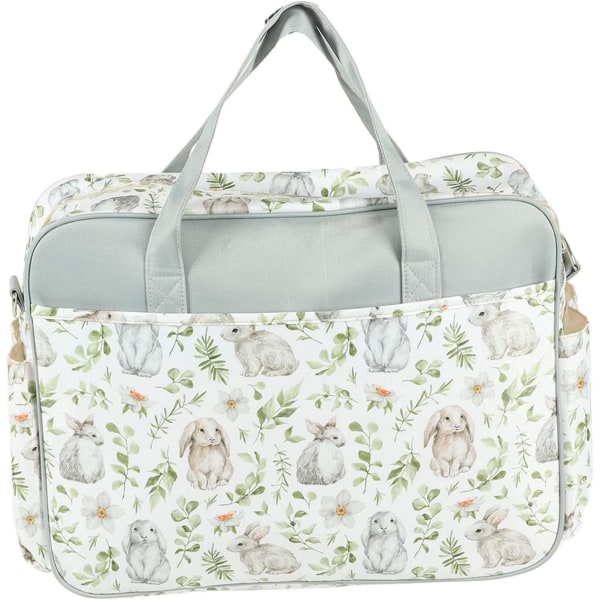 (Bunny) Diaper Bag Tote Bag Portable Messenger Bag Waterproof Lar