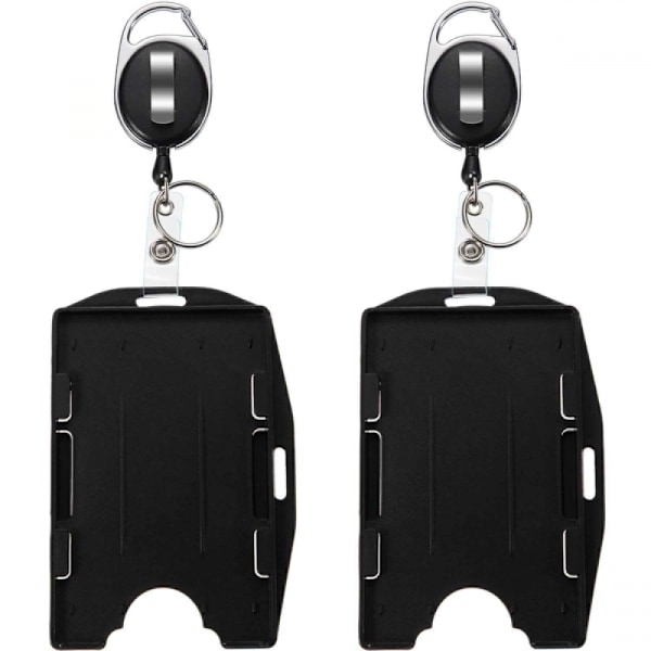 2-pack korthållare med utdragbar ID-rulle