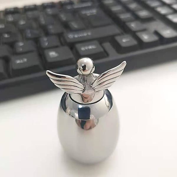 Rustfritt stål engelvinger hjerte små urner Dine vinger var klare minnesmerker kremasjonsaske urne Keepsake（Butterfly）