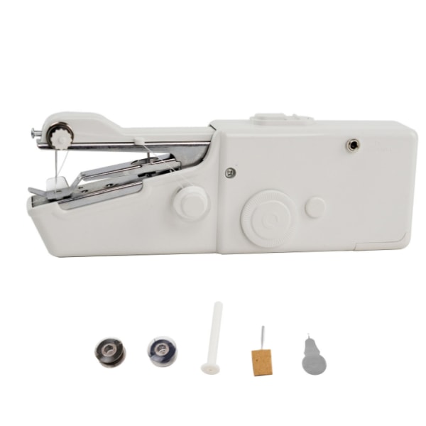 Manual sewing machine, Portable mini regular White, total 8 fuses