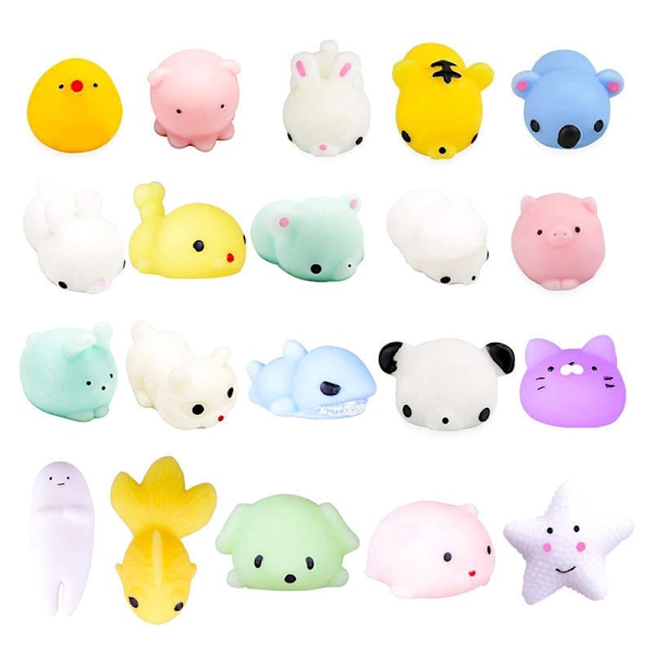Squishies Mochi Squishy Legetøj 40stk Festartikler Til Børn Mini Squishy Kawaii Mochi Dyr Tilfældig