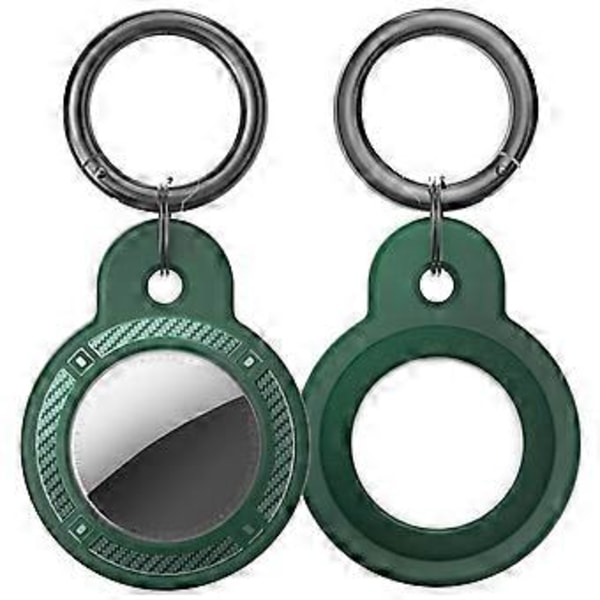 AHASTYLE WG40 Apple AirTag Bluetooth Tracker TPU-kotelo Suojakuori Rengaslukolla - Vihreä Green