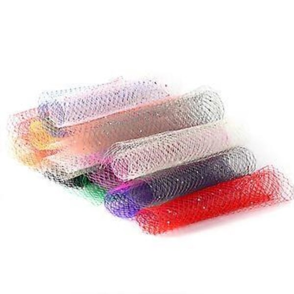 Kirkepynt Elegant Netstof Polyester Slør Justerbar Slørhat Polyestertilbehør til Særlig Lejlighed pink hvid diamant pink white diamond