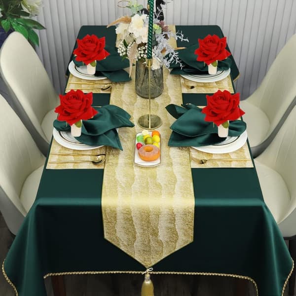 12 stk. blomsterserviettringer, røde bryllupsserviettringer, til bryllup