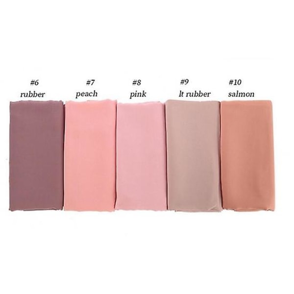 Perle Chiffon Boble Sjal Wrap Hodeskjerf Dame Hijab Sjal (Sjøblå)