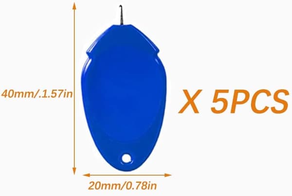 5 stk nåletredere, plast DIY treader, plast nål treader