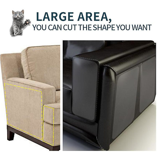 4 st Anti-Cat Scratch Furniture Protector, Soffa Skydd Från Husdjur Katt Scratch Avskräckande Tejp, 30*45cm（LL）