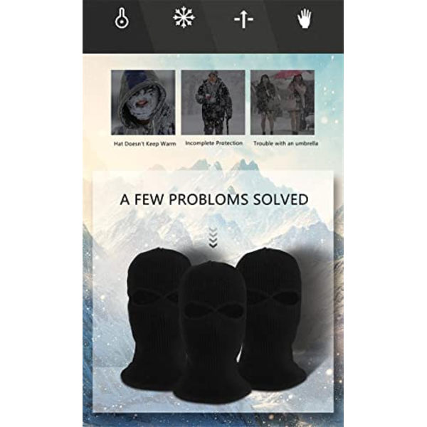 Hiihtomaski Monitoiminen Hattu, Snood, Huivi, Maski Sopii - Lumilautailuun, Moottoripyöräilyyn, Pyöräilyyn, Juoksuun, Vaellukseen, Vuorikiipeilyyn, Metsästykseen