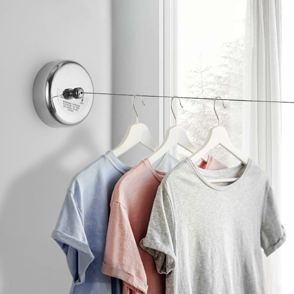 Rostfritt stål Retractable Expandable Klädställ Polerad Chro