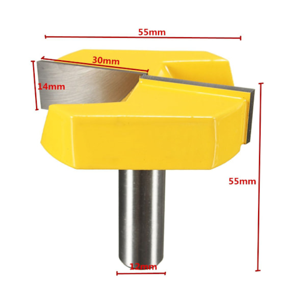 12 mm ändfräs, 12 x 55 mm golvrengöringsplan golvplanerblad