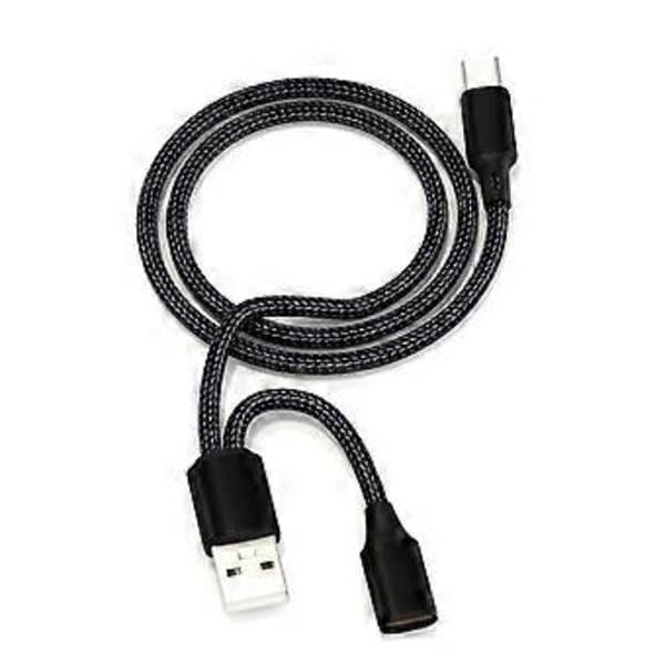 USB & USB/Type C Hunn til Type C-kontakt Mobiltelefon Hurtiglading Data Synkroniseringsadaptere 2 i 1 USB-splitter Type C female