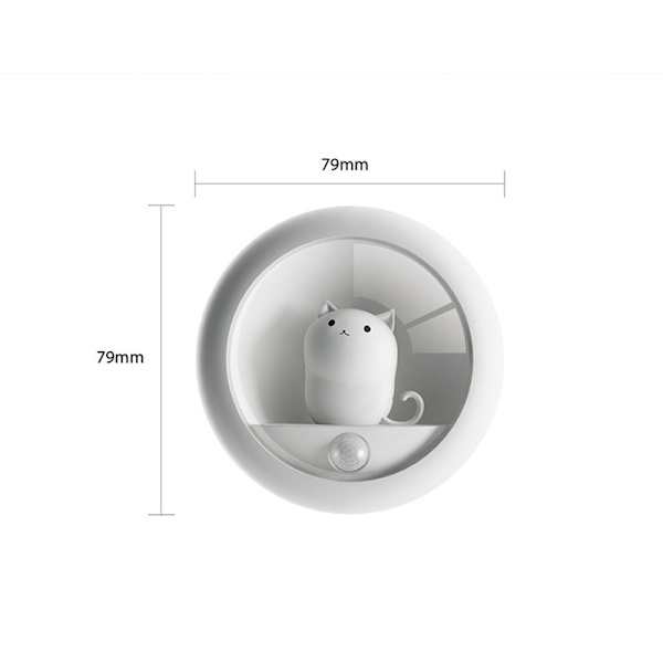 Uppladdningsbar induktions-LED-nattlampa 2-pack Automatisk baby Ni