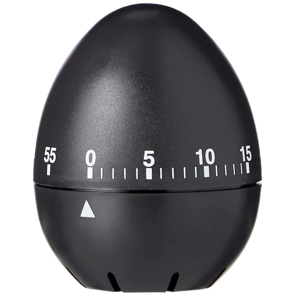 Black Egg Shape Mechanical Kitchen Timer