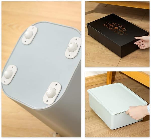 Itsekiinnittyvät pyörivät pyörät, Mini Cute Caster Solid Plastic Whee