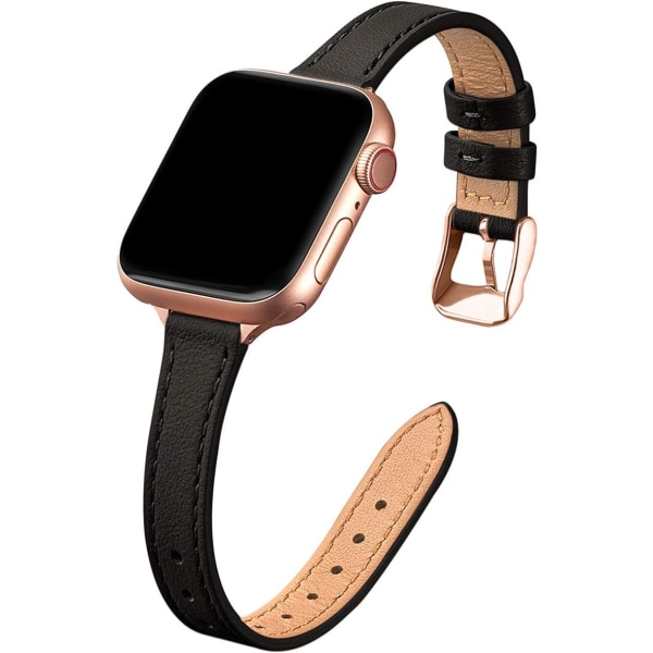 Slanke skinnreimer kompatible med Apple Watch Band 38mm 40mm 41m