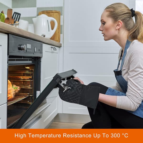 4 kpl uuninapit ja patalappu, 300°C lämmönkestävä uuninappi
