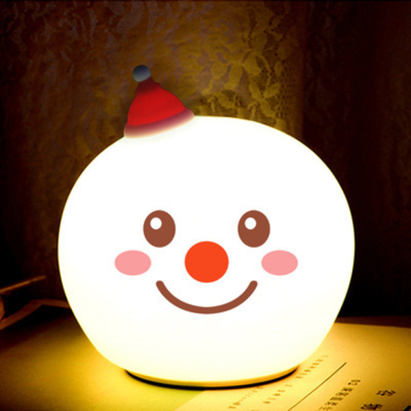 Led-lykta jul snögubbe nattlampa
