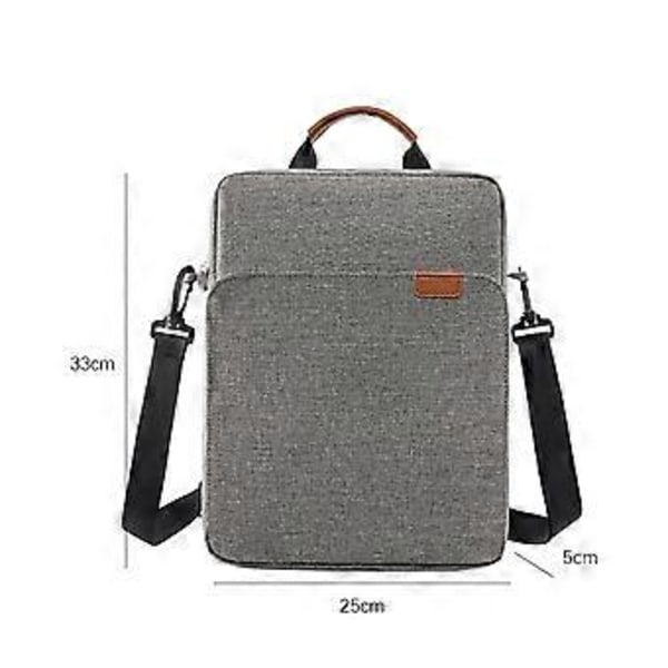 Pekskärm Tablet Väska Fodral Crossbody Väska Yttre Dragkedjeficka för Mindre Saker Organiserad Hållbar Slitstark Dammtät Handväska (L Grå) L Gray