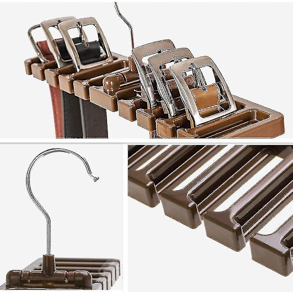 2 stk slipsklipsholder i sort, sklisikker belteholder, slipsklipsholder, oppbevaring