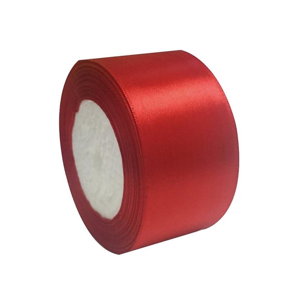 Satin Ribbon, 40mm X 72 Feet Double Faced Satin Ribbon For Gift Wrapping Wedding Party Ceremony Crafts Decor（Red）