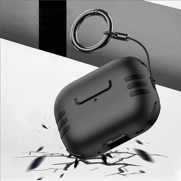 Svart hörlursfodral för Airpods 1/2 generation
