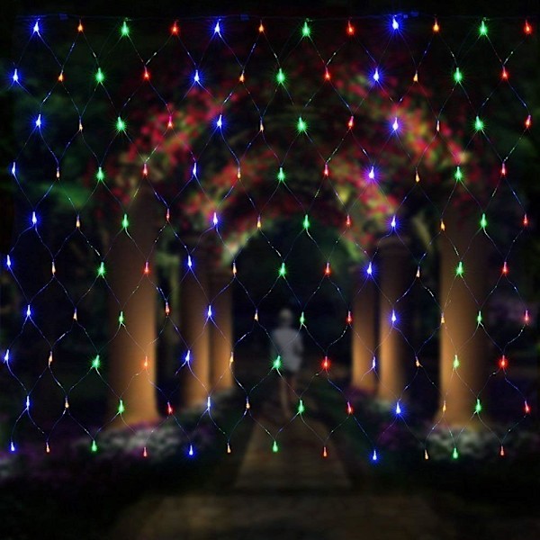 LED-ljusnät 3 x 2 m för juldekoration, fest, interiör,