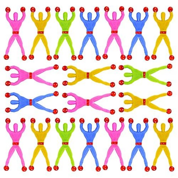 Window Crawler Stretchy Men 20pcs Sticky Men Party Bag Filler For Kids Wall Climbers Novelty Toys Goody Bags Fillers