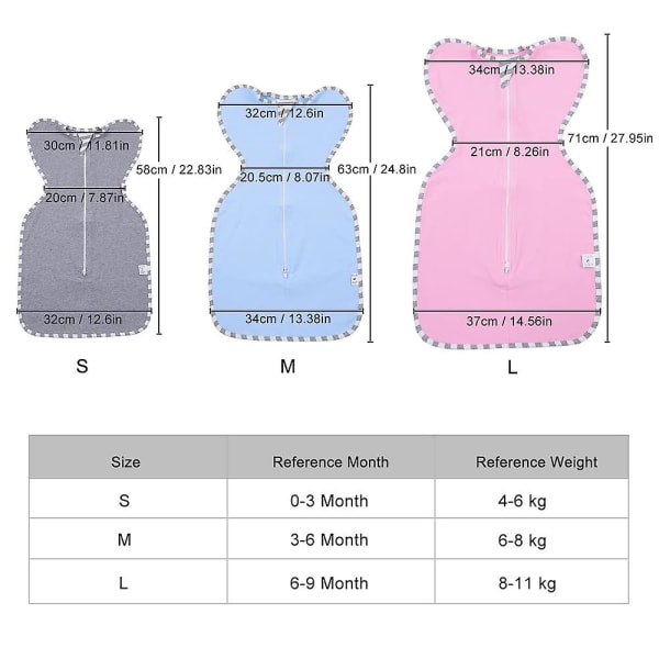 Baby Swaddle Filt Bomull Baby Swaddle Wrap Nyfödd Swaddle Filt 0-3 Månader（S 2）