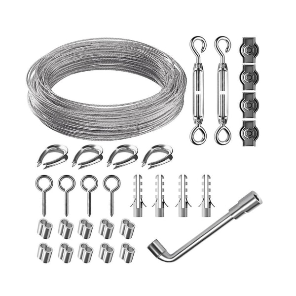 Wire Rope Rustfrit Stål, Rustfrit Stål Stålwire Med Øjer Krog Pvc-Coated Wire Rope