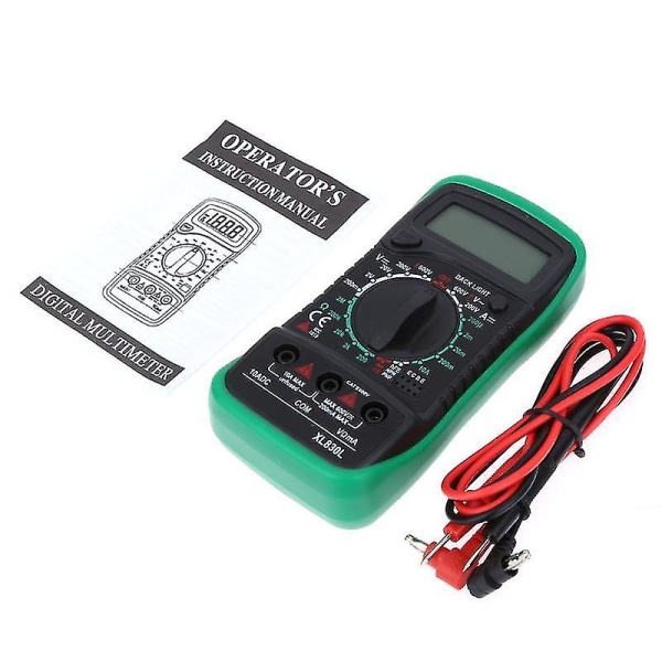 Ac Dc Digital Multimeter Voltmeter Ammeter Ohm Volt Tester Lcd Test Current Meter Overload Protection Multimeter