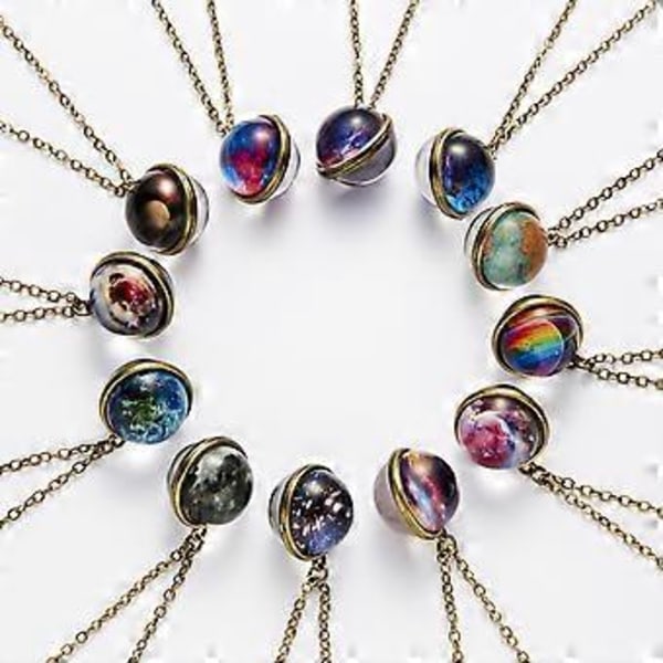 Halsband med hänge nebula galax D