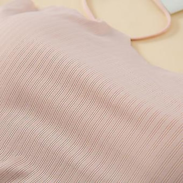 Naisten lyhyt toppi spagettiolkaimilla, slim fit, pehmustettu, saumaton toppi päivittäiseen käyttöön, vapaa koko (valkoinen) White