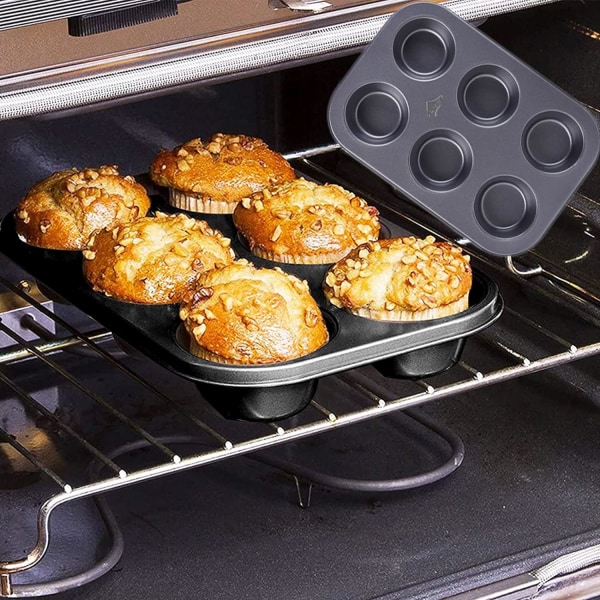 Jumbo Muffinform - Muffinsform i kolstål med non-stick-beläggning