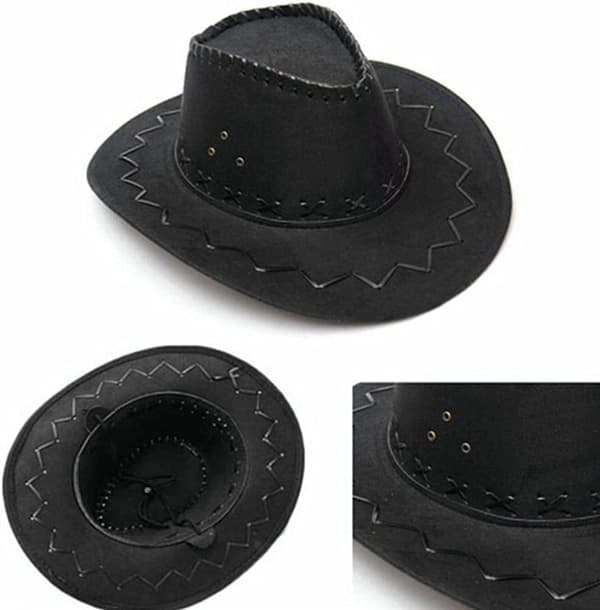 Ritarin hattu Mongolian Prairie Hat (musta)