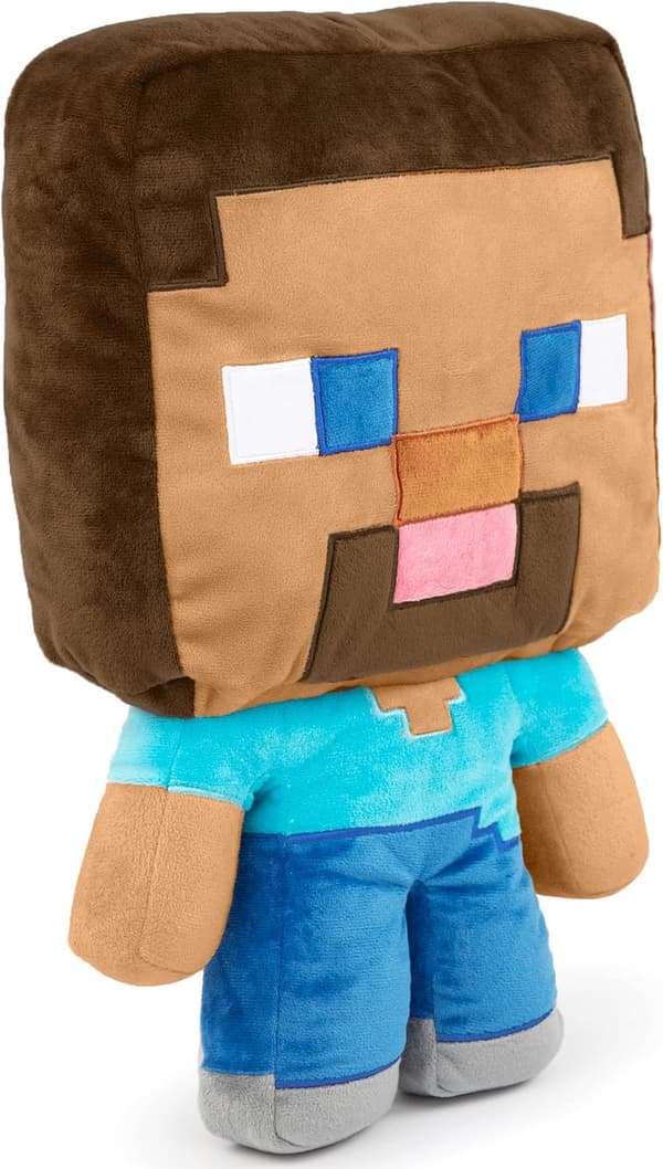 Minecraft Steve, Pude - 39cm Bred - 100% Super Bløde Polys