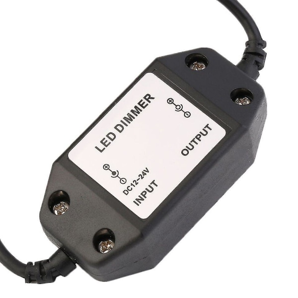 12v DC 0-100% PWM Manuell Vred Knapp Dimmer Styrenhet för LED-remsa