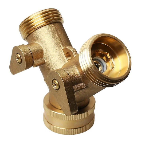 Messingmanifold, 3/4\" Tap Y Splitter Messingmanifold Toveis Vaskemaskin Slangekobling