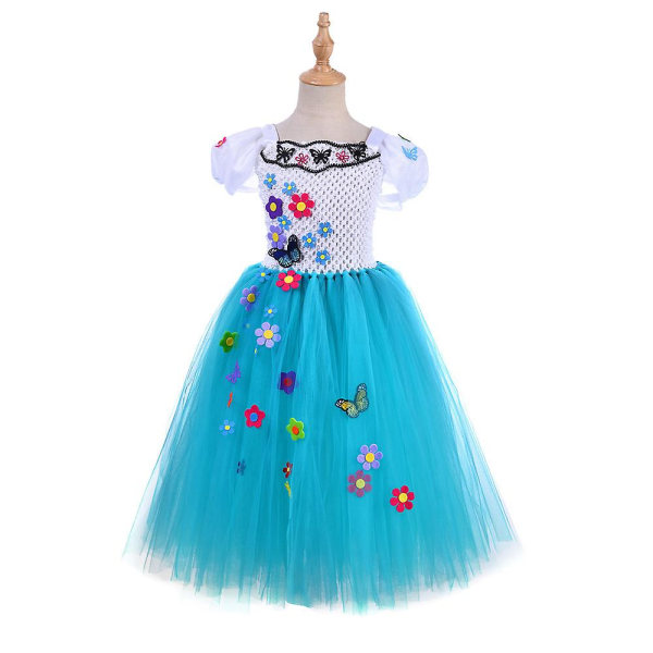 Cosplay kostume Encanto Mirabel Dress Party Moderigtigt prinsessekjole（XL(7-8Y)）