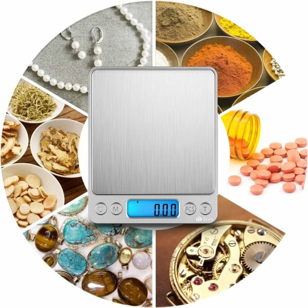 Præcisionsvægt, 500g/0,01g, 0,01g Præcisionsvægt, Køkkenvægt