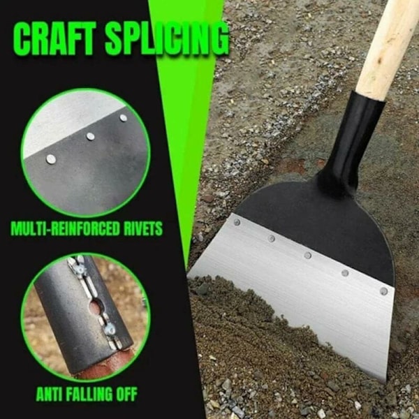 2 stk Hage Multifunksjonell Stål Rengjøringsspade - Flat Spade -
