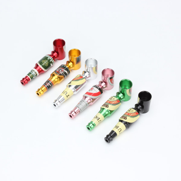 6 Rökpipa i metall Tobakspipor tobakspipa flera färger att välja mellan
