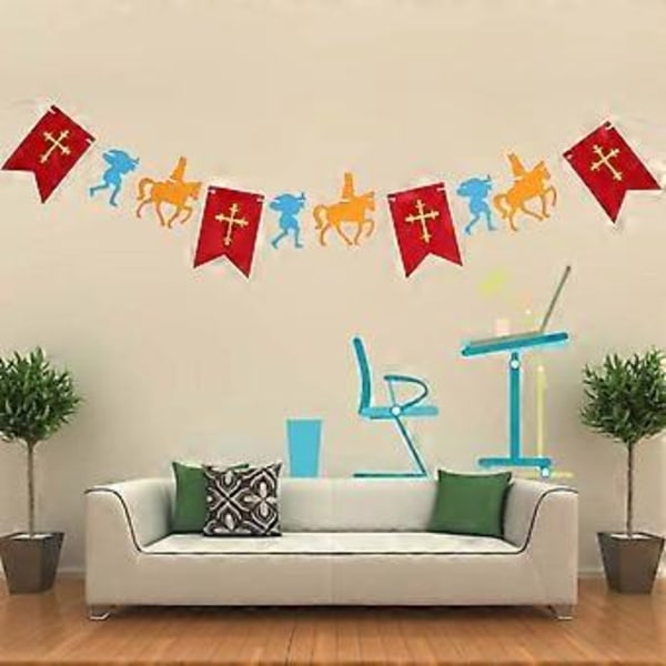 3M Lång Halloween Non-woven Dragflagga Banner Hängande Flaggrekvisita Dragblommor för Saint Nicolas