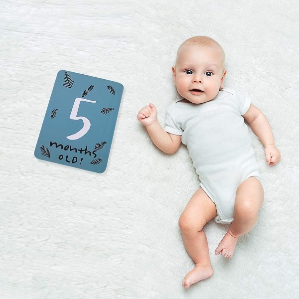 20 stk Baby Growth Milestone Commemorative Card Måned Dager Fotografering Rekvisita