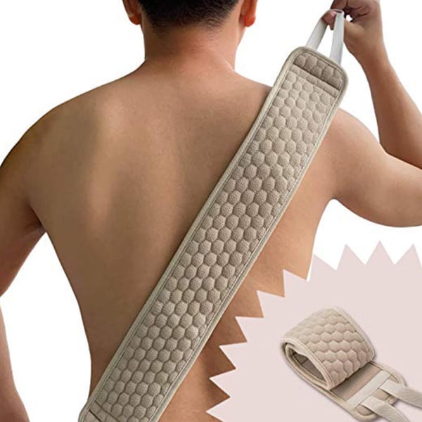 Badebørste loofah ryg scrubber svamp bad peeling massage