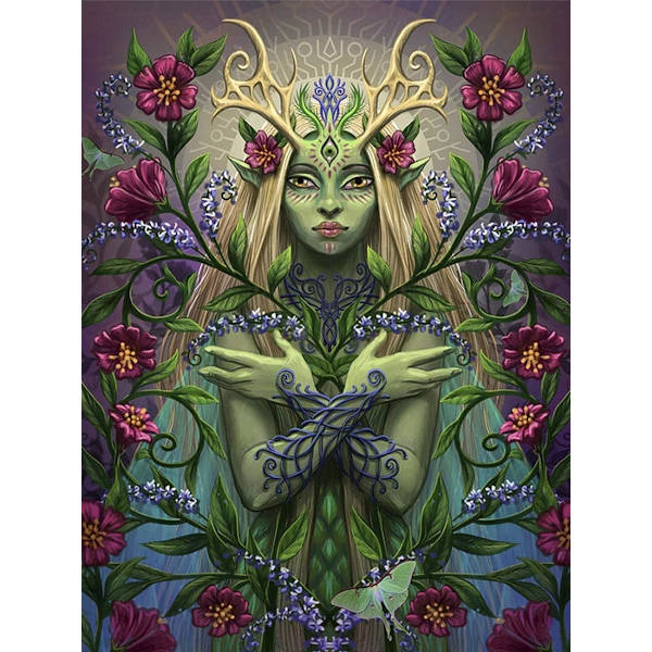 Goddess Gaia DIY 5D timanttimaalaussetti aikuisille, ristipistot