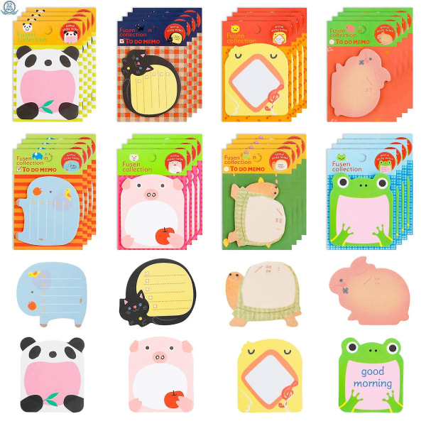 640 Sheets32 Padscute Cartoon Animal Sticky Notes Mini Self Sticky Notes Cute Sticky Notes Novelty Super Sticky Funny