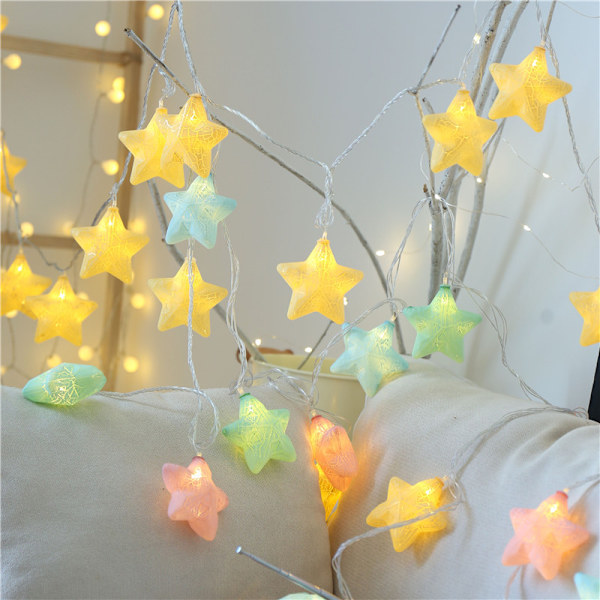 600cm/20ft 40 lampor LED lykta Crack Star USB ljusslinga Mac